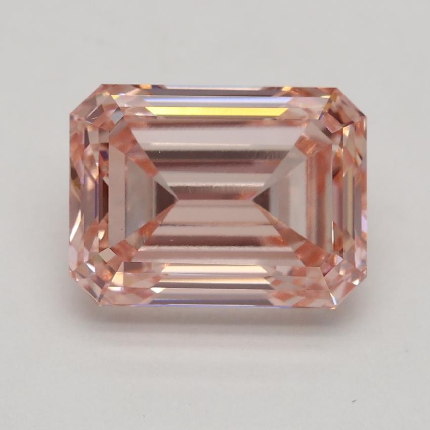 3.11 Ct. Fancy Intense Pink Emerald Lab Grown Diamond