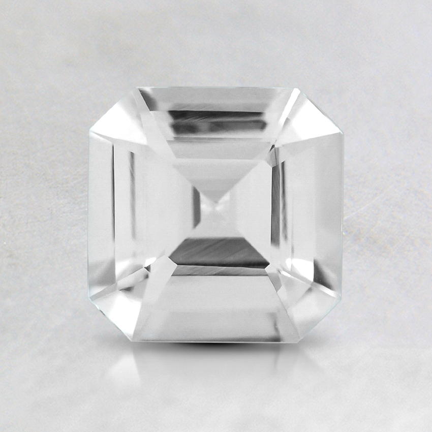 6mm White Asscher Sapphire