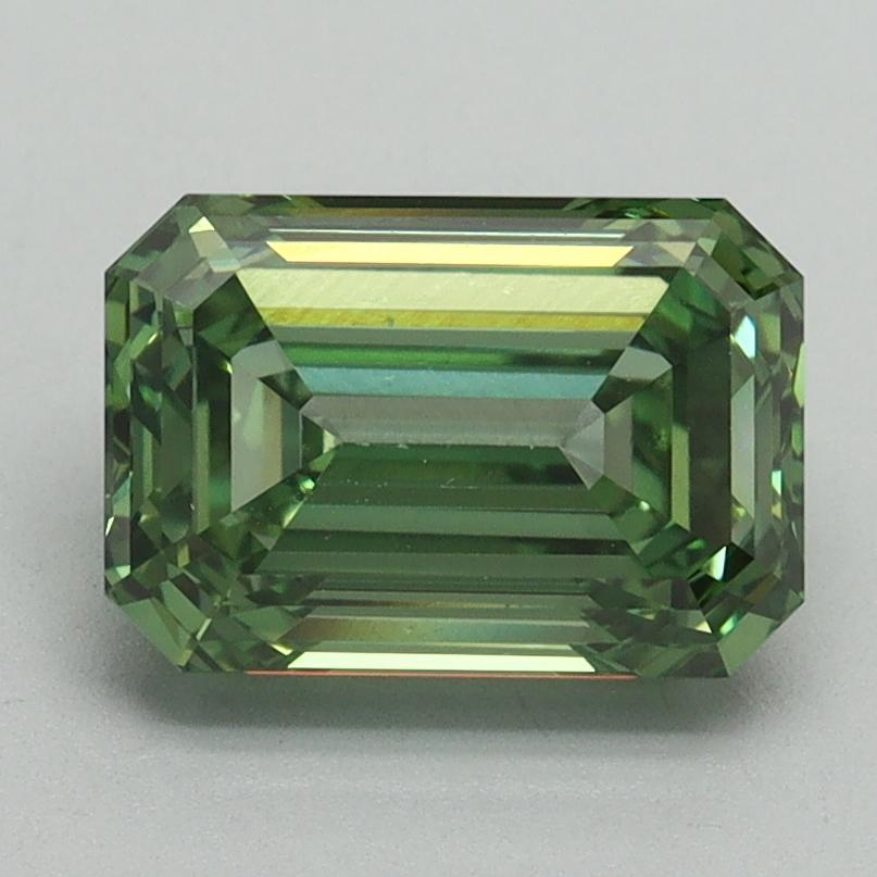 2.08 Ct. Fancy Vivid Green Emerald Lab Grown Diamond