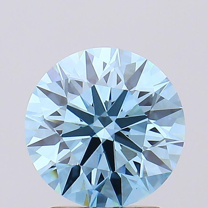 2.01 Ct. Fancy Vivid Blue Round Lab Grown Diamond