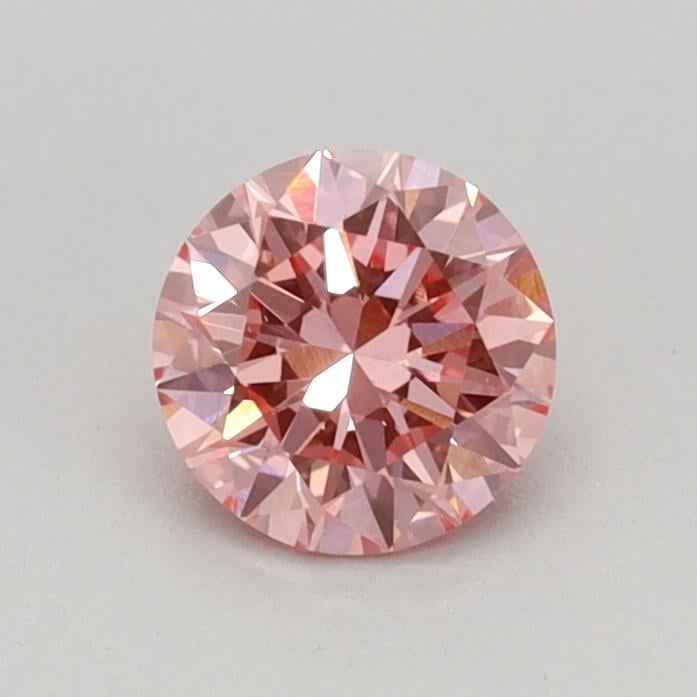 0.43 Ct. Fancy Vivid Pink Round Lab Grown Diamond