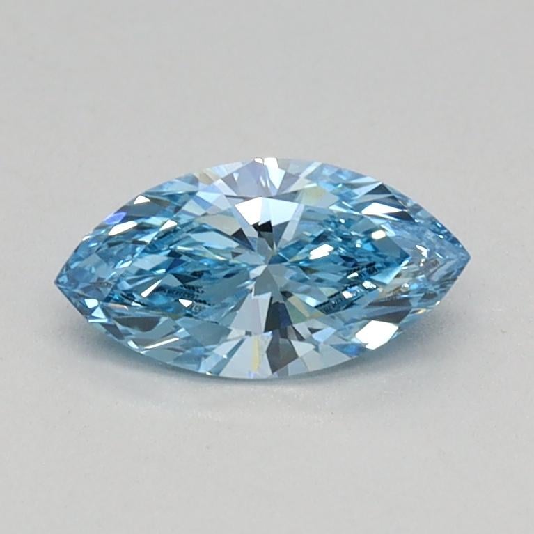 0.35 Ct. Fancy Vivid Blue Marquise Lab Grown Diamond
