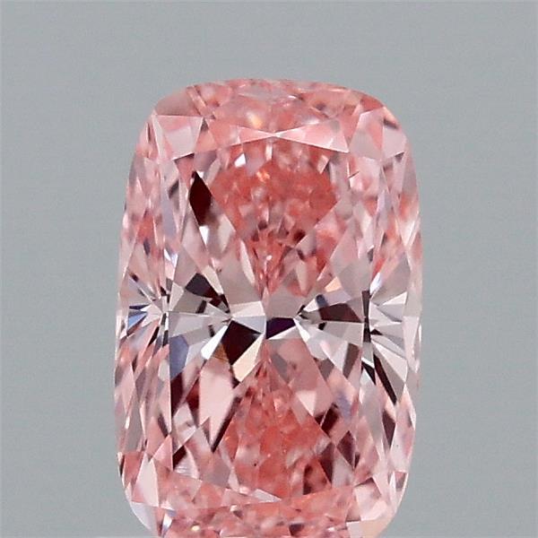 0.98 Ct. Fancy Vivid Pink Cushion Lab Grown Diamond