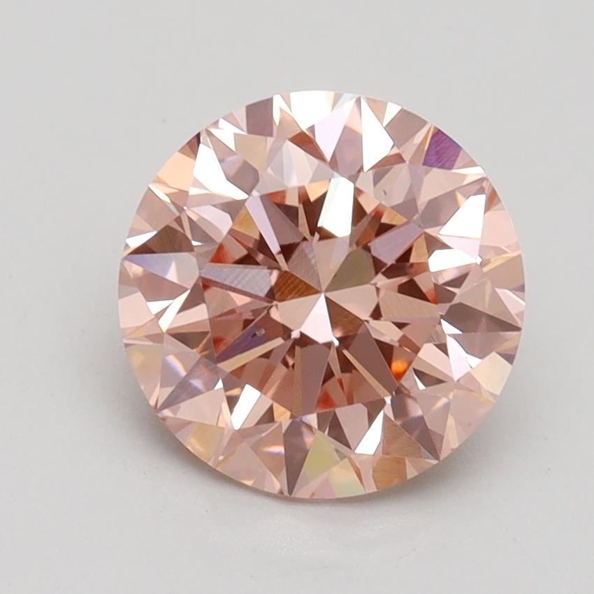 2.00 Ct. Fancy Intense Pink Round Lab Grown Diamond