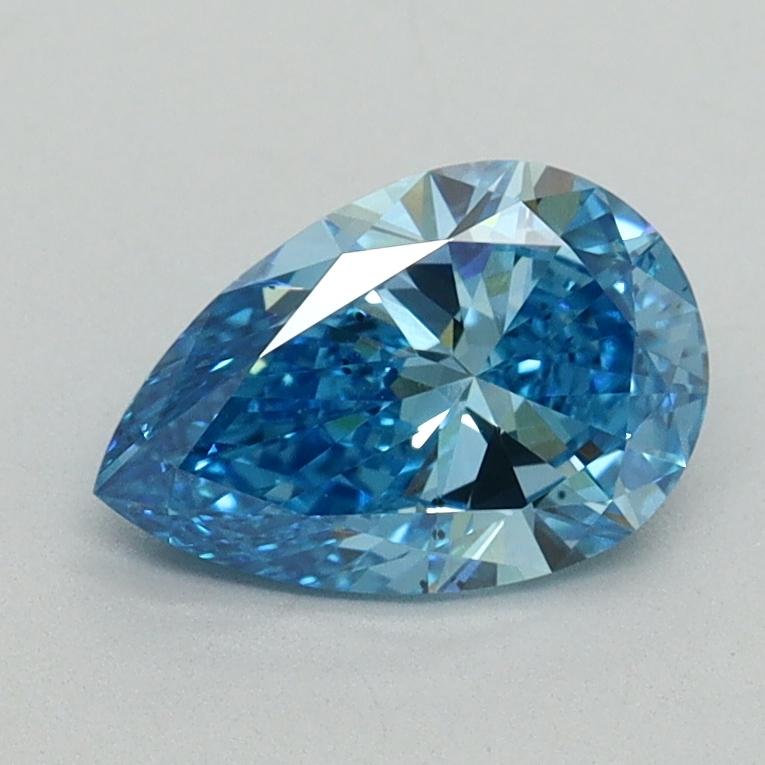 1.00 Ct. Fancy Vivid Blue Pear Lab Grown Diamond