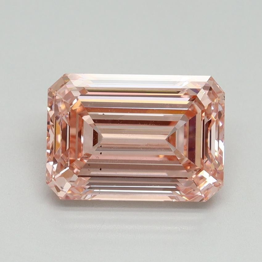3.57 Ct. Fancy Intense Pink Emerald Lab Grown Diamond