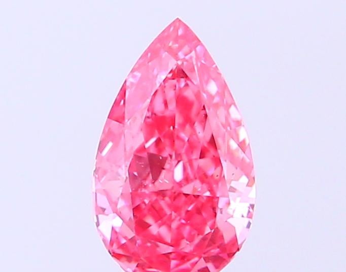 0.37 Ct. Fancy Vivid Pink Pear Lab Grown Diamond