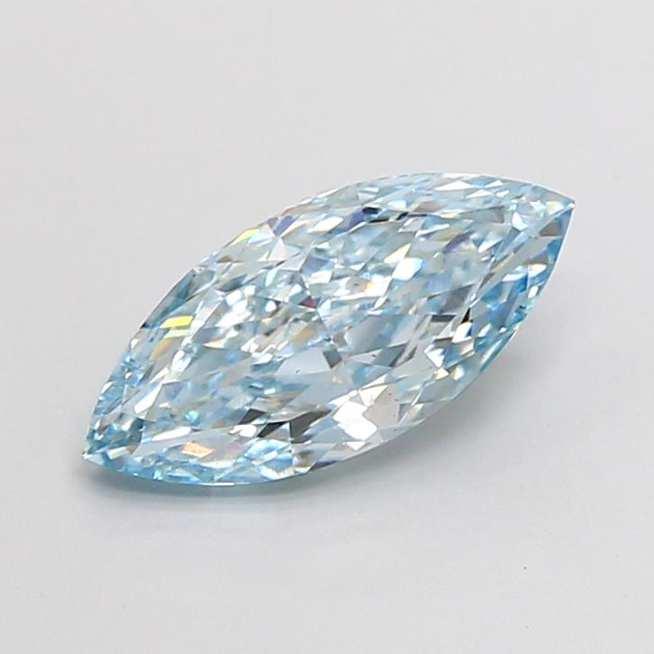 1.28 Ct. Fancy Vivid  Blue Marquise Lab Grown Diamond