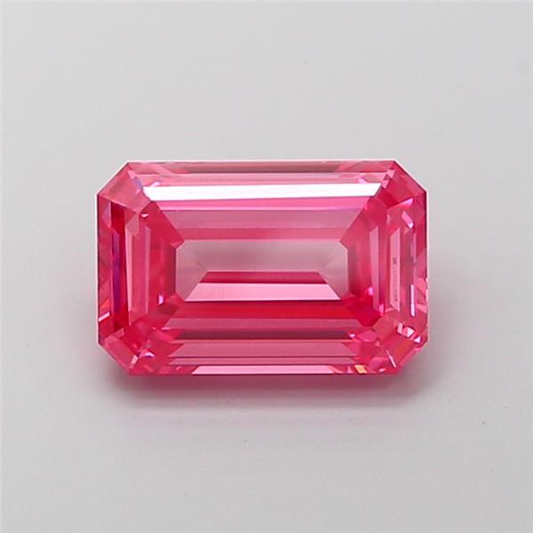 2.52 Ct. Fancy Vivid Pink Emerald Lab Grown Diamond