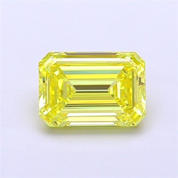 1.09 Ct. Fancy Vivid  Yellow Emerald Lab Grown Diamond