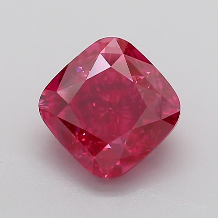 2.96 Ct. Fancy Vivid  Pink Cushion Lab Grown Diamond