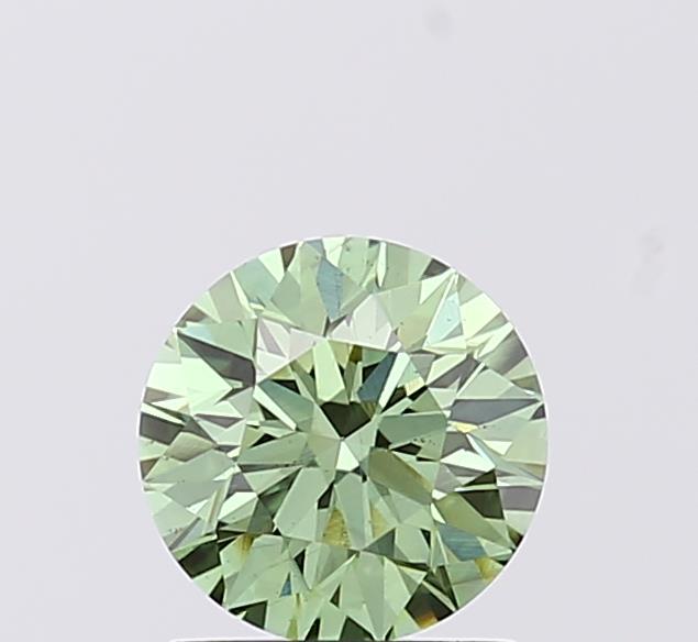 1.00 Ct. Fancy Vivid  Green Round Lab Grown Diamond