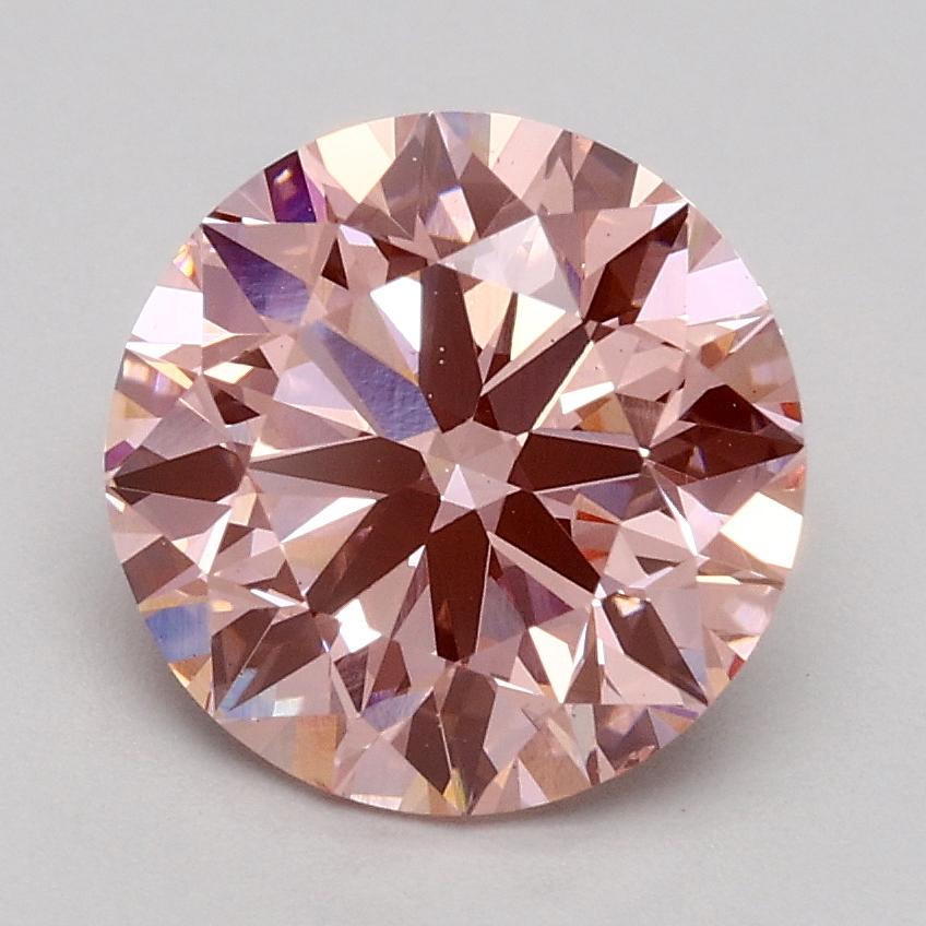 1.82 Ct. Fancy Intense Pink Round Lab Grown Diamond