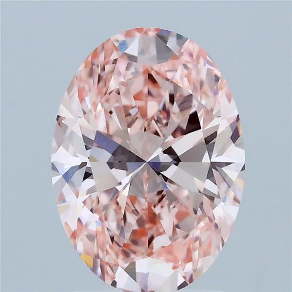 2.03 Ct. Fancy Vivid Pink Oval Lab Grown Diamond