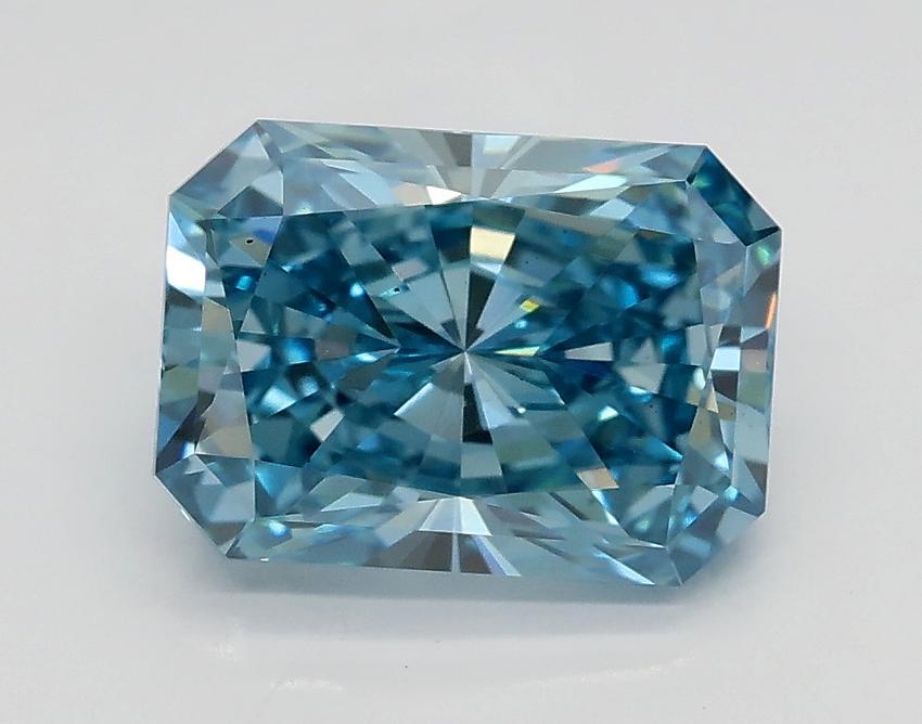 1.90 Ct. Fancy Vivid Blue Radiant Lab Grown Diamond