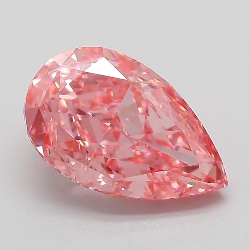 3.05 Ct. Fancy Vivid Pink Pear Lab Grown Diamond