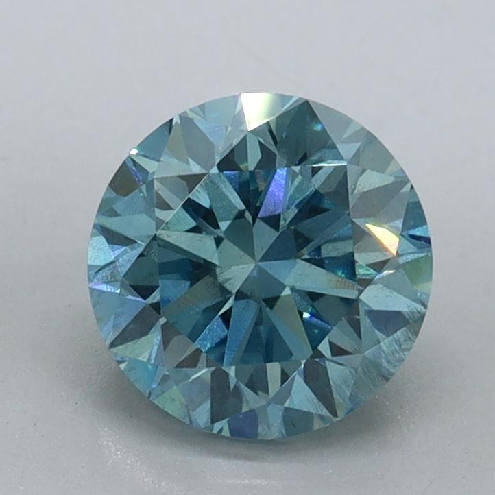1.20 Ct. Fancy Vivid Malibu Blue Round Lab Grown Diamond