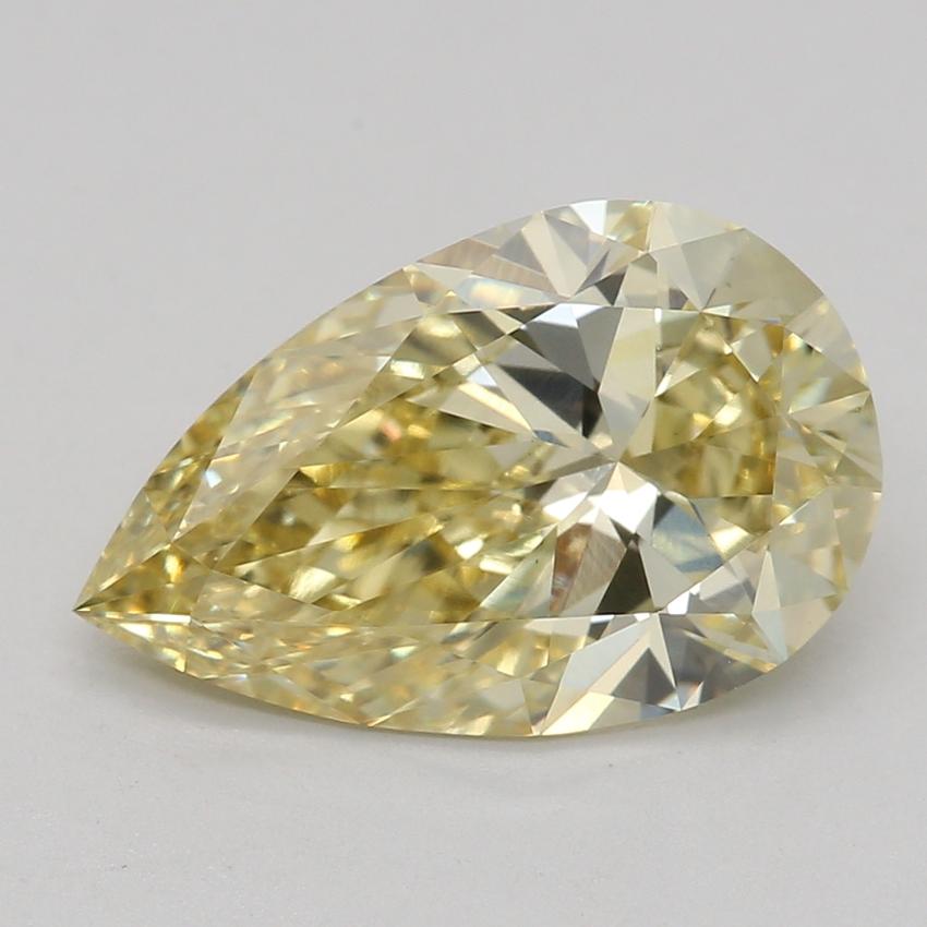 2.02 Ct. Fancy Intense Yellow Pear Lab Grown Diamond