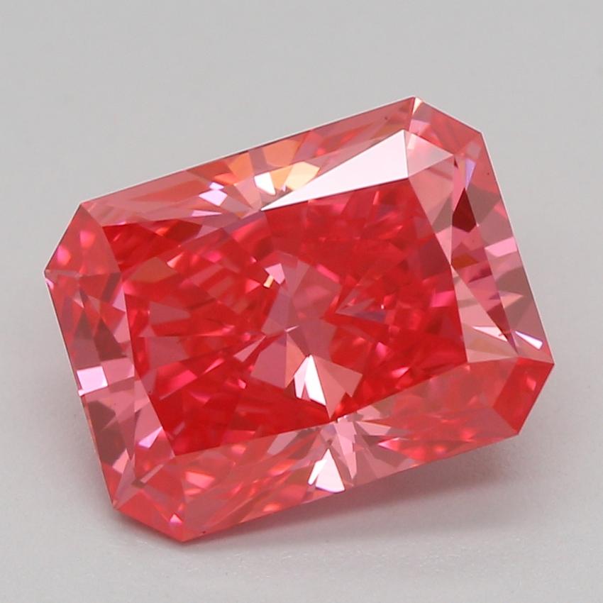 2.01 Ct. Fancy Vivid Pink Radiant Lab Grown Diamond