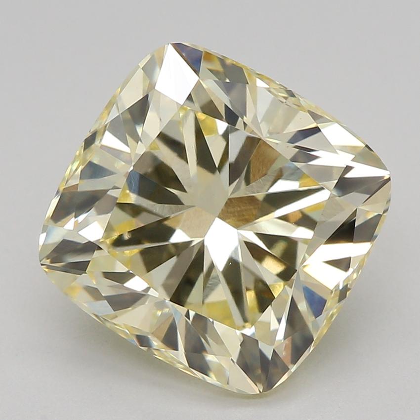 3.08 Ct. Fancy Yellow Cushion Lab Grown Diamond