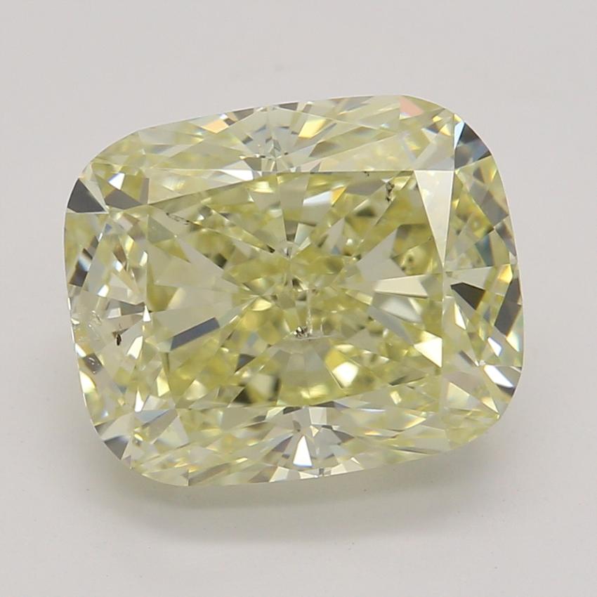 2.52 Ct. Fancy Light Yellow Cushion Diamond
