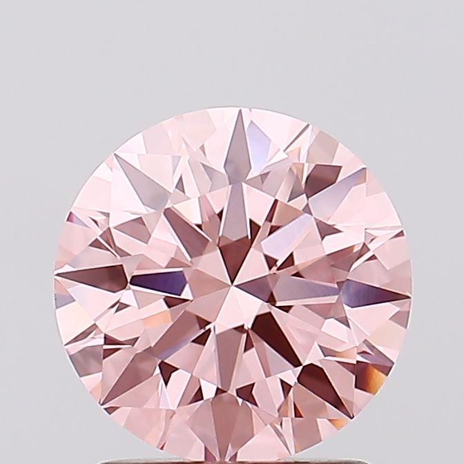 1.54 Ct. Fancy Vivid Pink Round Lab Grown Diamond