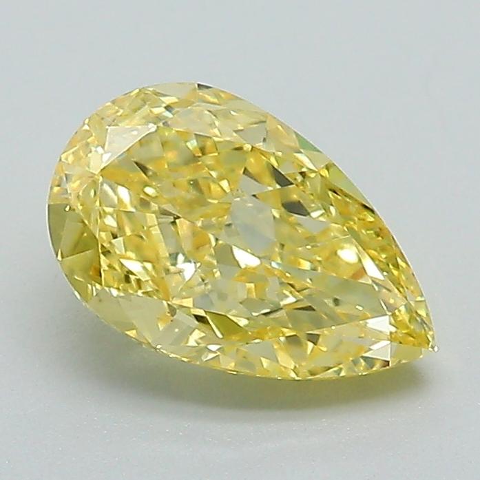 1.25 Ct. Fancy Vivid Yellow Pear Lab Grown Diamond