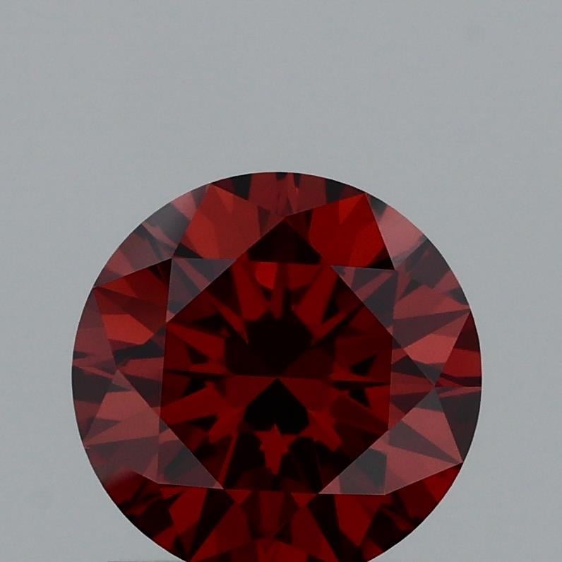 1.21 Ct. Fancy Vivid Orange Round Lab Grown Diamond