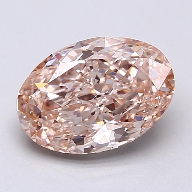 2.29 Ct. Fancy Vivid  Pink Oval Lab Grown Diamond