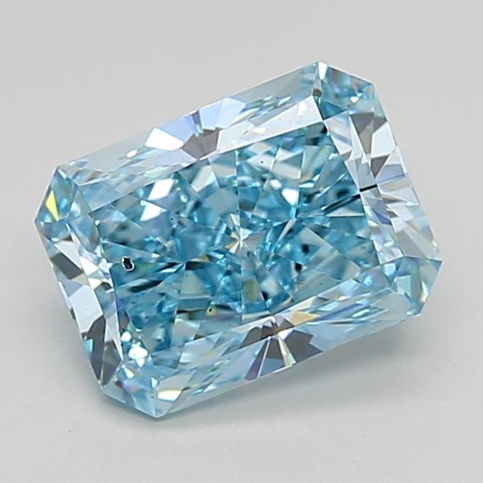 3.00 Ct. Fancy Vivid  Blue Radiant Lab Grown Diamond