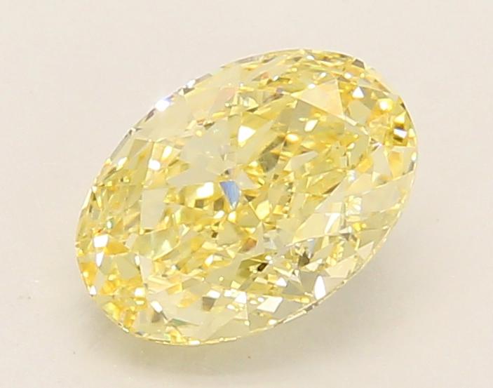 1.43 Ct. Fancy Intense Yellow Oval Lab Grown Diamond