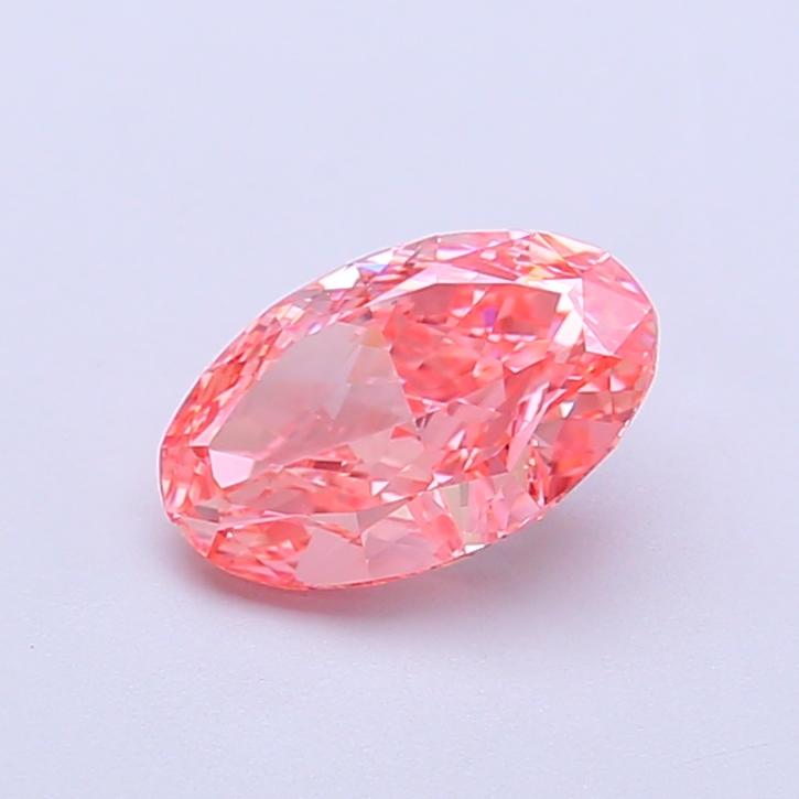 1.04 Ct. Fancy Vivid Pink Oval Lab Grown Diamond