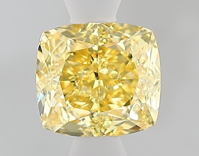 1.10 Ct. Fancy Intense  Yellow Cushion Lab Grown Diamond