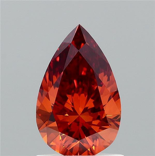 1.05 Ct. Fancy Intense Brownish Orange Pear Lab Grown Diamond