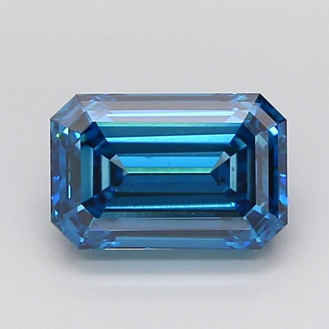 1.54 Ct. Fancy Vivid None Blue Emerald Lab Grown Diamond