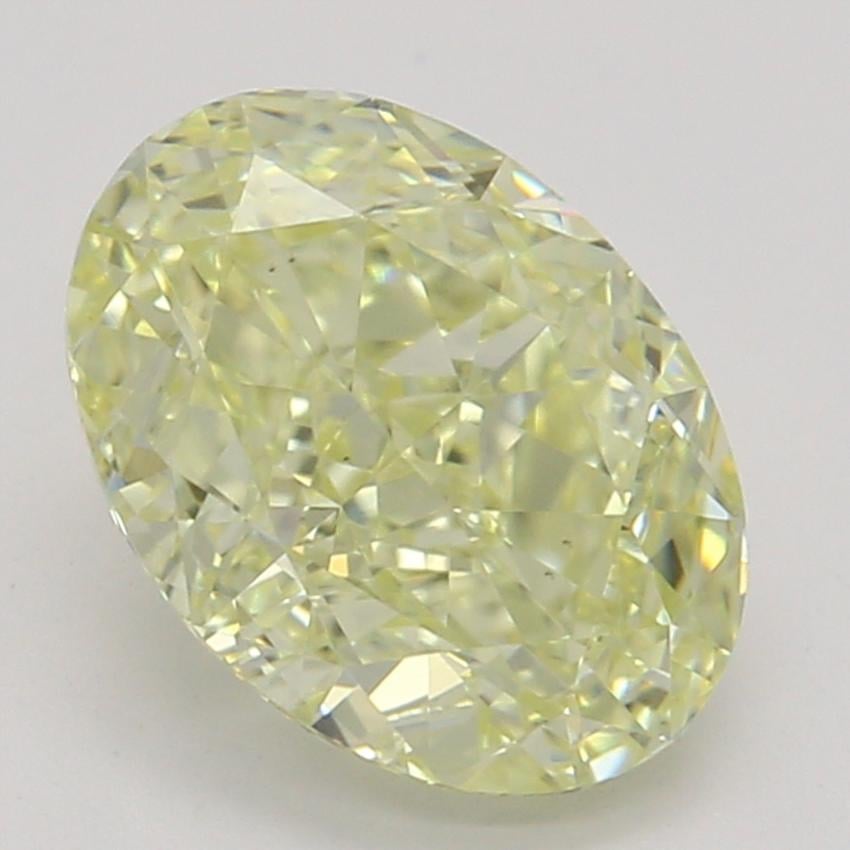 1.11 Ct. Fancy Light Yellow Oval Diamond
