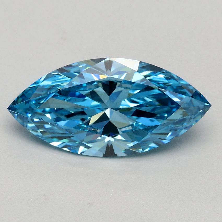 1.01 Ct. Fancy Vivid Blue Marquise Lab Grown Diamond