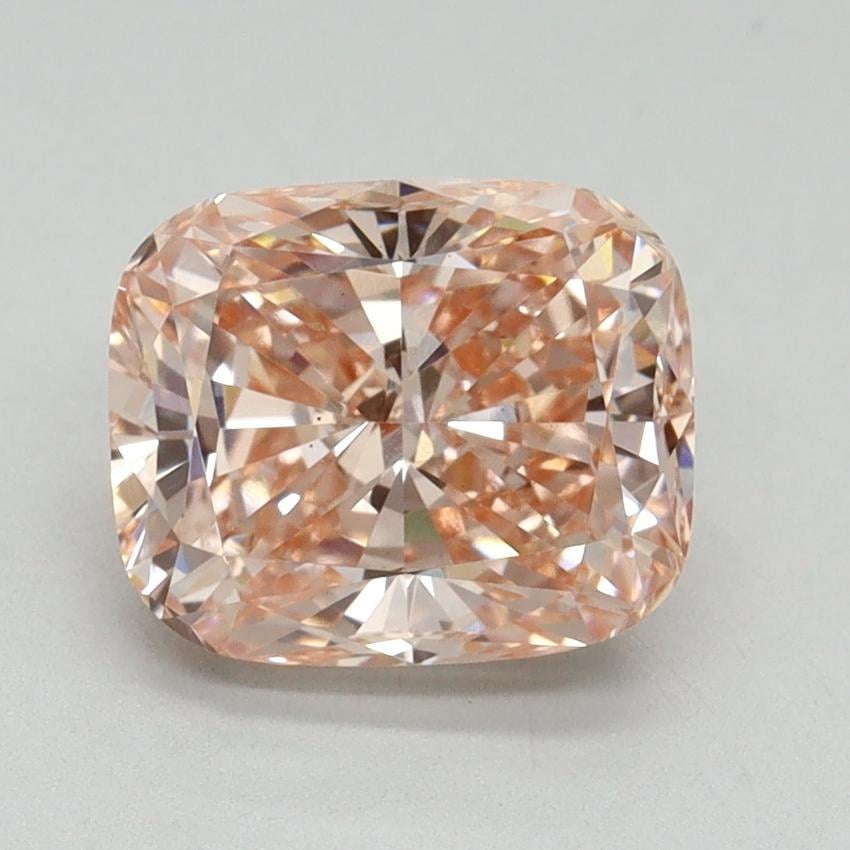 2.12 Ct. Fancy Intense Pink Cushion Lab Grown Diamond