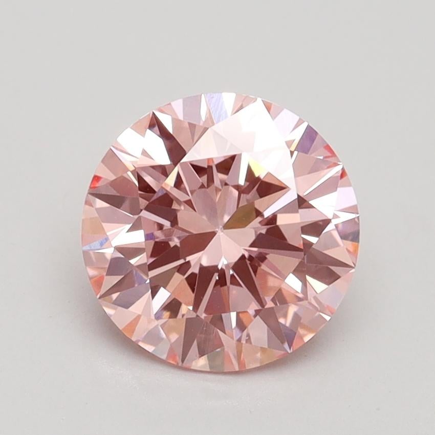 1.61 Ct. Fancy Intense Pink Round Lab Grown Diamond