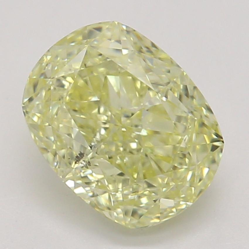 0.86 Ct. Fancy Yellow Cushion Diamond