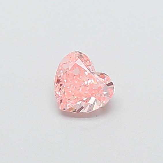 0.67 Ct. Fancy Vivid  Pink Heart Lab Grown Diamond