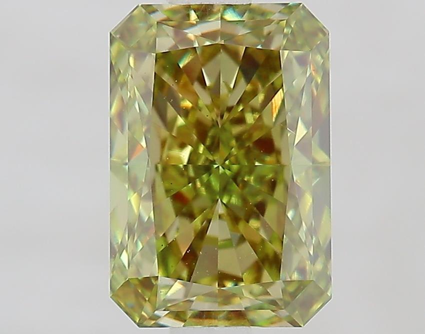 1.63 Ct. Fancy Vivid Green Radiant Lab Grown Diamond