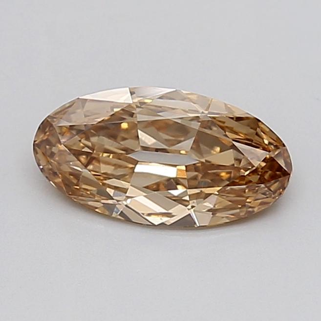 1.07 Ct. Light  Brown Oval Lab Grown Diamond