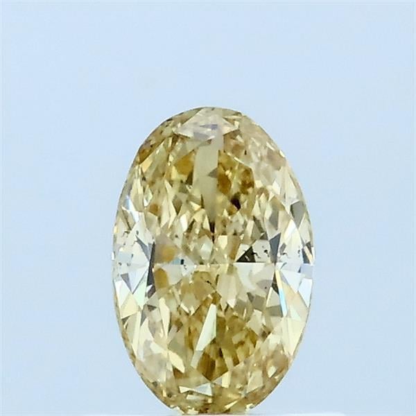 0.51 Ct. Fancy Yellow Oval Lab Grown Diamond