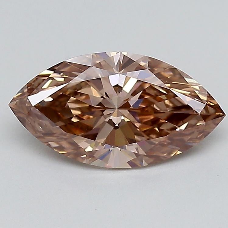 1.54 Ct. Light  Brown Marquise Lab Grown Diamond