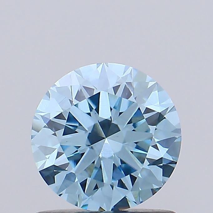 0.93 Ct. Fancy Vivid Blue Round Lab Grown Diamond