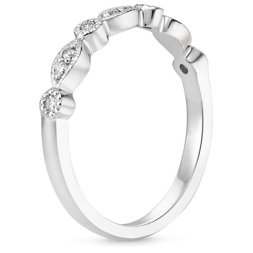 Platinum Tiara Diamond Ring (1/10 ct. tw.), large side view