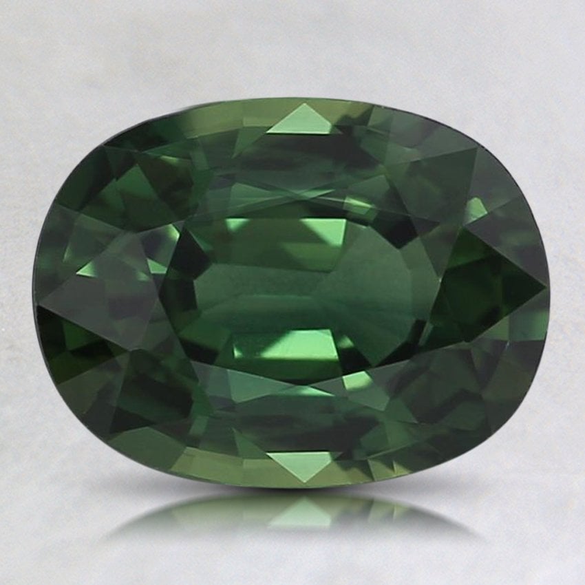 9x6.5mm Teal Oval Sapphire