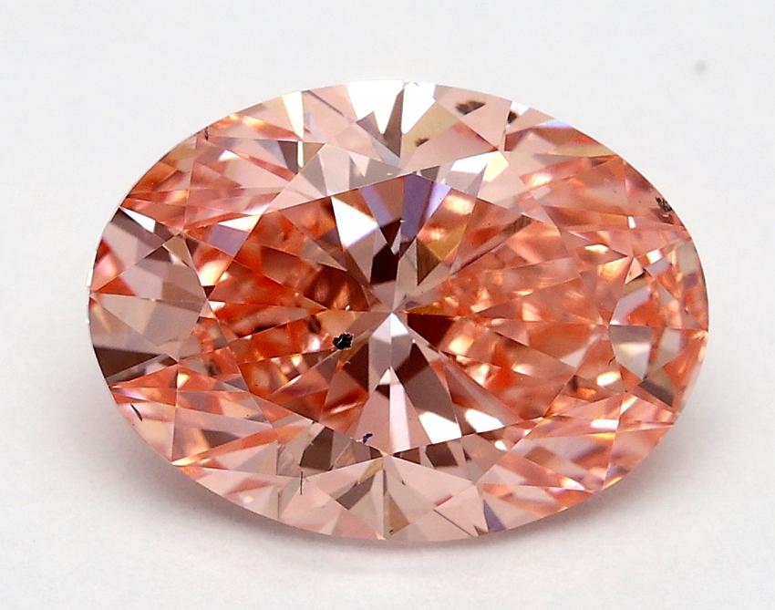 2.01 Ct. Fancy Vivid Pink Oval Lab Grown Diamond