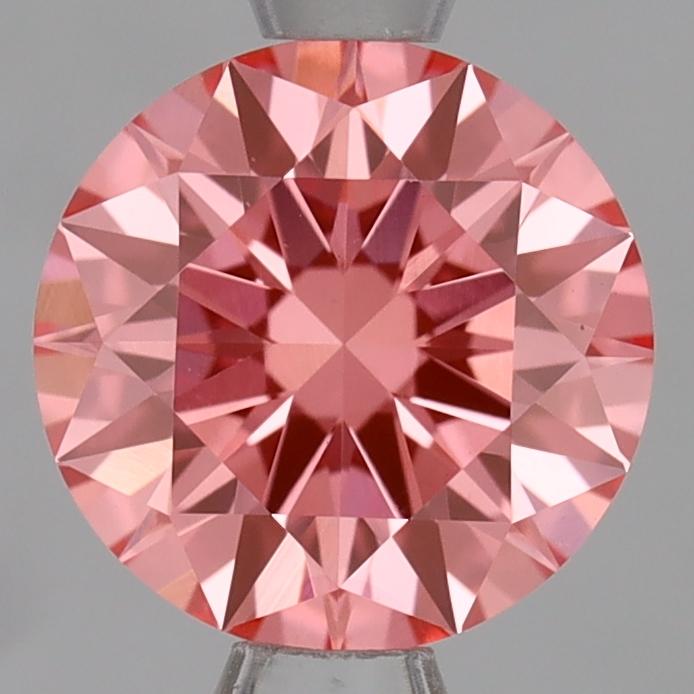 1.08 Ct. Fancy Vivid Pink Round Lab Grown Diamond